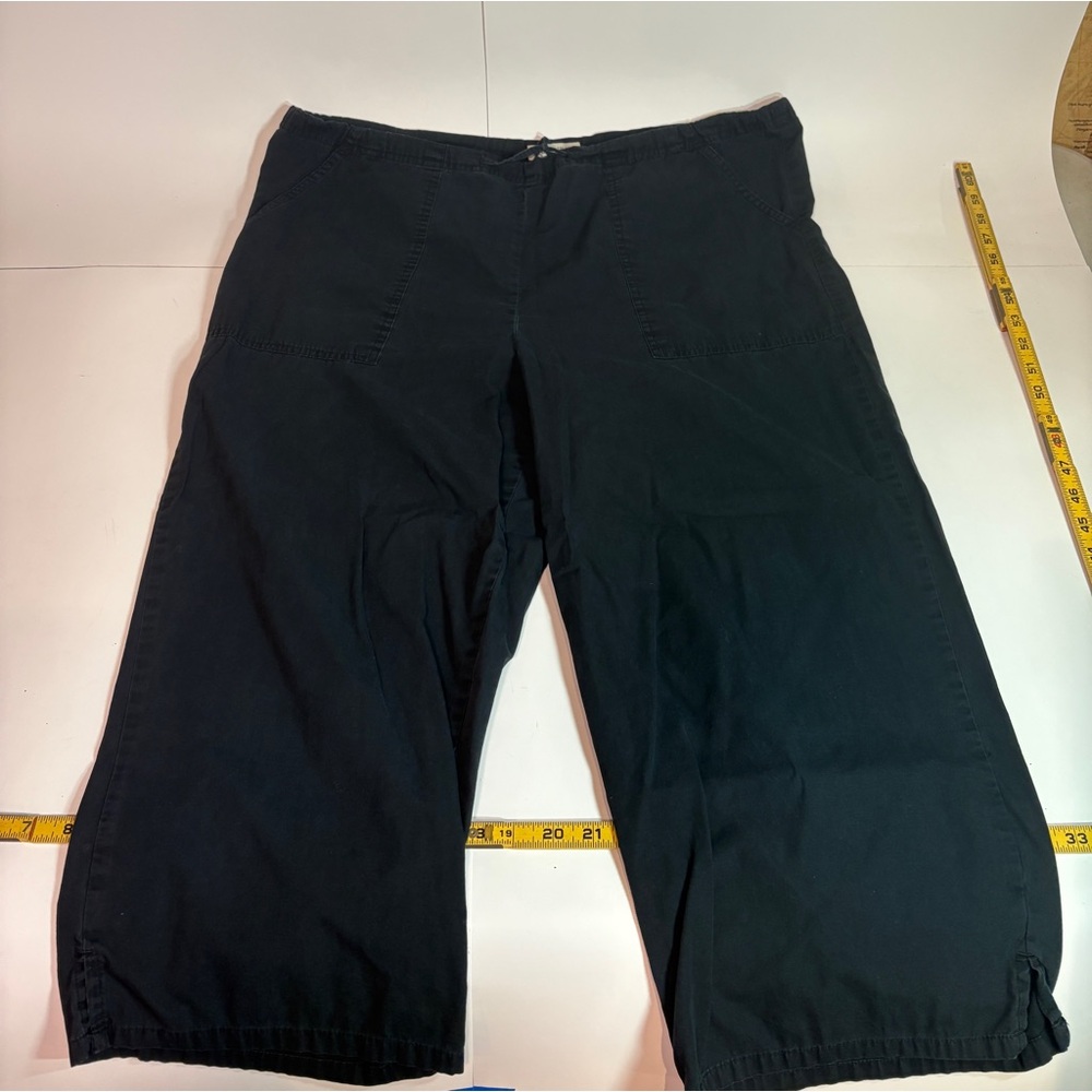 Navy Blue Black Cherokee Unisex Knee Length Shorts Size Large